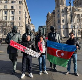 Азербайджанские болельщики в Ливерпуле