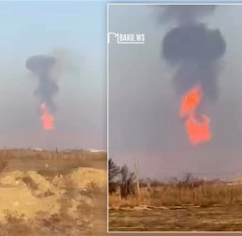 В Азербайджане произошло извержение грязевого вулкана