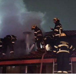 В Баку произошёл пожар в ресторане