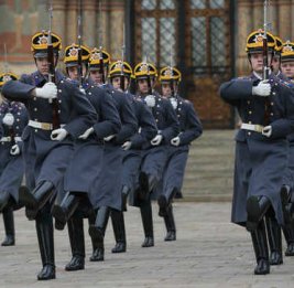 Зарубин показал разминку Президентского полка во время мероприятий в Кремле