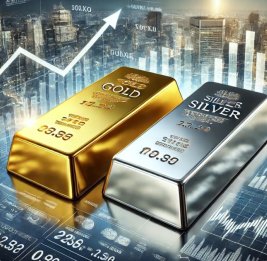 Цены на золото и серебро на мировом рынке повысились