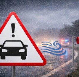 Дорожная полиция предупредила о риске скольжения на дорогах