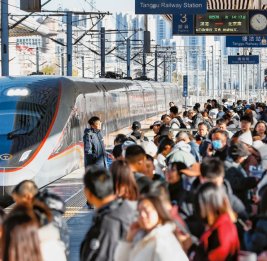 Новогодний транспортный бум в Китае: миллионы пассажиров