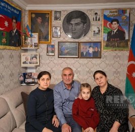 Семья Национального героя поблагодарила Лейлу Алиеву и Алену Алиеву за визит