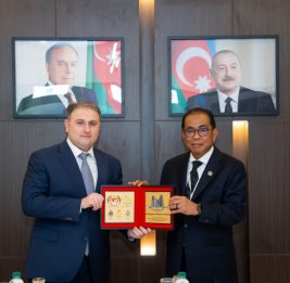 Министр оборонной промышленности принимает участие в выставке World Defence Show 2026