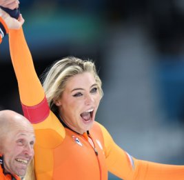 Невеста Джейка Пола Лердам поставила олимпийский рекорд в конькобежном спорте