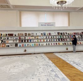 В Национальной библиотеке открыта книжная выставка под названием &laquo;Народный артист Бахрам Мансуров&raquo;