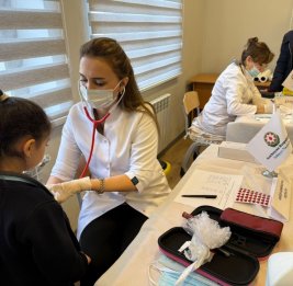 Медицинская акция для маленьких жителей Агдере