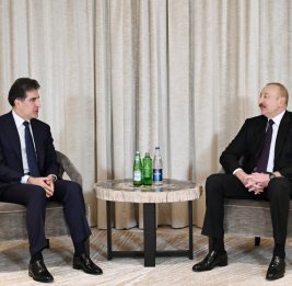Президент Азербайджана Ильхам Алиев встретился в Мюнхене с главой региона Иракский Курдистан