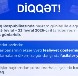 Агентство: Возможны временные задержки в отправке посылок из Китая в Азербайджан