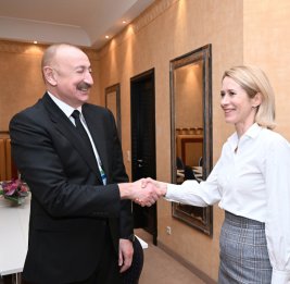 Ильхам Алиев встретился в Мюнхене с верховным представителем Европейского Союза по иностранным делам и политике безопасности