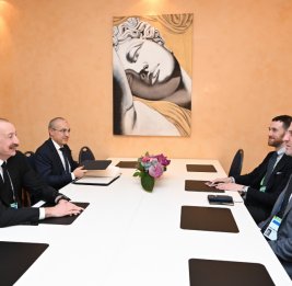 Президент Ильхам Алиев встретился в Мюнхене с президентом компании The Goldman Sachs Group Inc. по глобальным вопросам