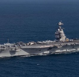 Американский авианосец USS Gerald R. Ford направляется на Ближний Восток