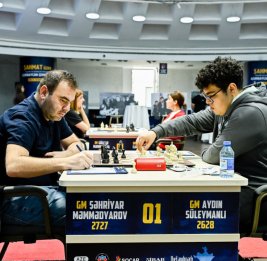 На чемпионате Азербайджана по шахматам состоялись первые полуфиналы