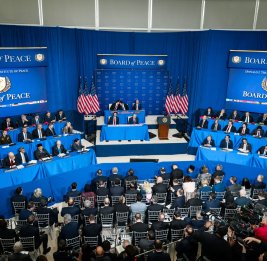 В аккаунтах Президента Ильхама Алиева в социальных медиа размещена публикация о первом заседании Совета мира