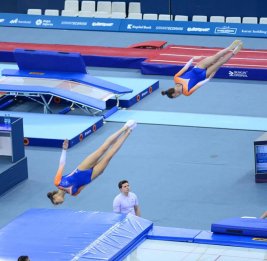 В Баку стартовал Кубок мира по прыжкам на батуте и тамблингу