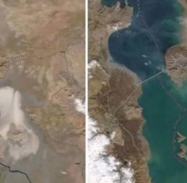 Уровень воды в озере Урмия поднялся на 68 сантиметров