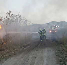 Вблизи села Джоджуг Мерджанлы произошел пожар