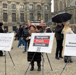 На главной площади Амстердама прошла акция &laquo;Справедливость для Ходжалы&raquo;
