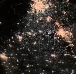 Новогодний Пекин сняли из космоса