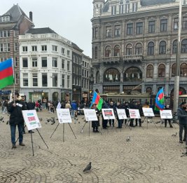Призыв &laquo;Справедливость к Ходжалы!&raquo; в центре Амстердама