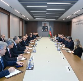 Глава МИД АР провел встречу с главами комитетов по иностранным делам Турции и Грузии 