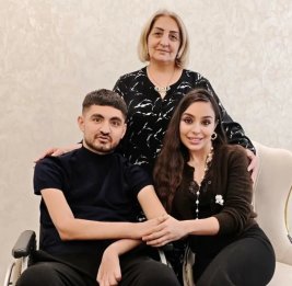 Лейла Алиева встретилась с ветераном Отечественной войны