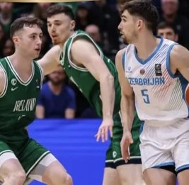 Сборная Азербайджана по баскетболу одолела сборную Ирландии