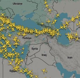 Воздушное пространство Азербайджана превратилось в основной транзитный узел для мировой авиации на фоне эскалации вокруг Ирана