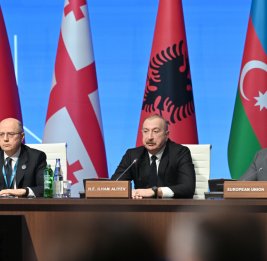 Президент Ильхам Алиев принял участие в 12-м заседании министров в рамках Консультативного совета по Южному газовому коридору и 4-м заседании министров в рамках Консультативного совета по зеленой энергетике