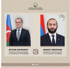 Главы МИД Азербайджана и Армении провели телефонный разговор