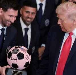 Месси в гостях у Трампа