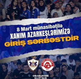 ФК "Карабах" подготовил особый подарок для своих болельщиц на 8 Марта