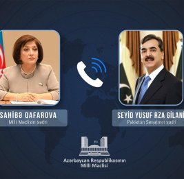 Председатель Сената Пакистана позвонил Сахибе Гафаровой