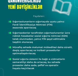 В Азербайджане учет застрахованных лиц у страховщика будет вестись только на основании FİN