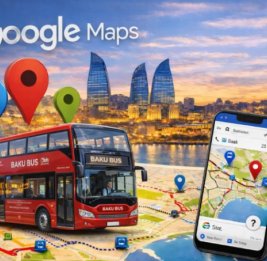 Автобусные маршруты и остановки Баку обновили в Google Maps