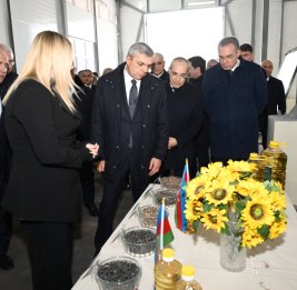 Проведен осмотр завода по производству подсолнечного масла в поселке Гырмызы базар Ходжавенда