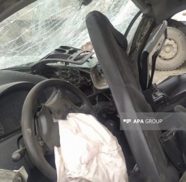 В Газахе столкнулись два автомобиля, пострадали пять человек