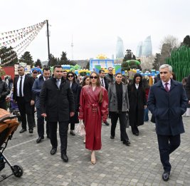 Алена Алиева посетила Новрузовскую ярмарку