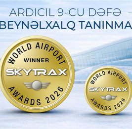 Международный аэропорт Гейдар Алиев стал лауреатом престижной премии Skytrax World Airport Awards 2026