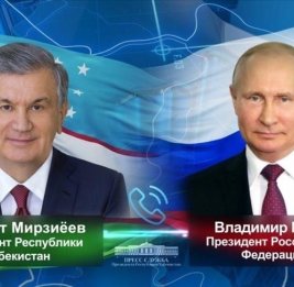Путин созвонился с президентом Узбекистана Мирзиёевым
