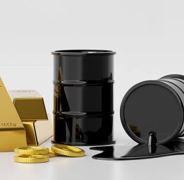 Нефть снижается в цене, а золото растет