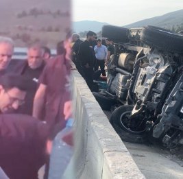 Афлатун Амашов попал в аварию