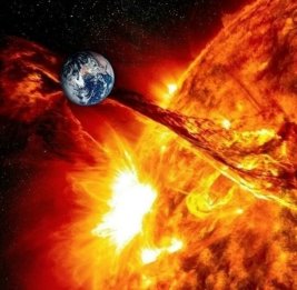 На Солнце впервые за восемь дней произошла сильная вспышка