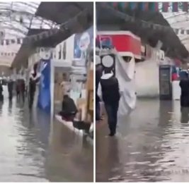 Торговый центр &laquo;Садарак&raquo; в Баку затопило после сильного ливня