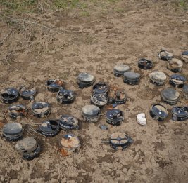 
На освобождённых территориях Азербайджана в марте обезврежены 267 противотанковых мин