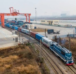 
Открыта новая линия грузовых поездов Китай-Европа по Среднему коридору
