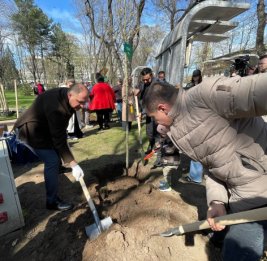 Конгресс азербайджанцев Молдовы принял участие в закладке Аллеи этносов в Кишинэу
