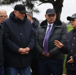 Кямаледдин Гейдаров осмотрел пострадавший от дождя район в Бадамдаре