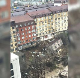 В Махачкале жилой дом обрушился из-за подтопления